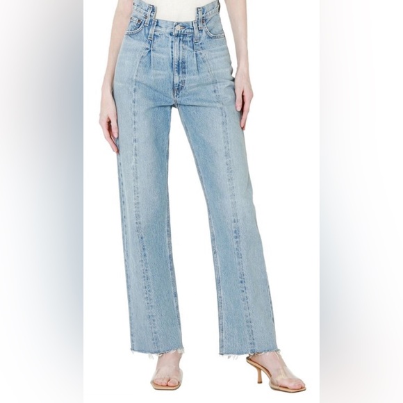 Agolde Denim - AGOLDE Pieced Angled Jean in Matrix